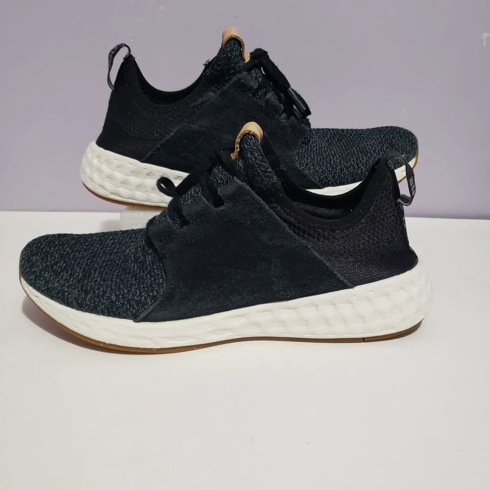 New Balance Women's Cruz V2 Fresh Foam  Black Sneakers Sz 9.5